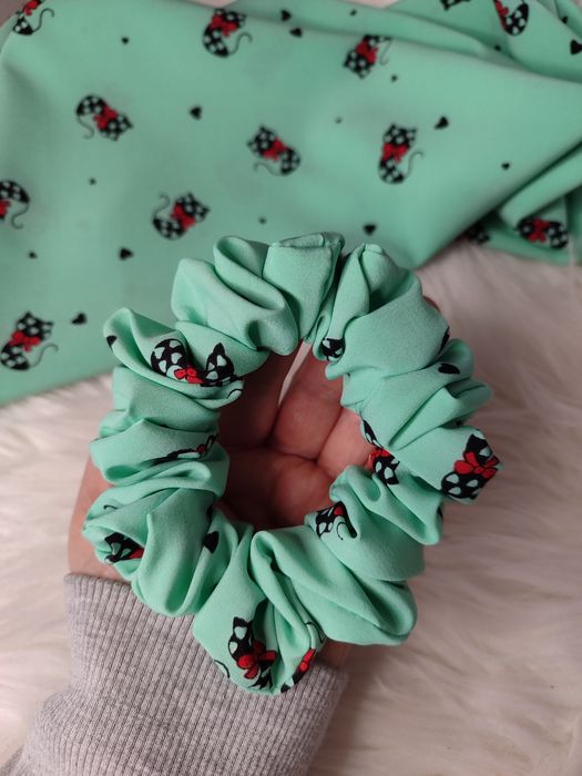 Scrunchie do włosów rozm S jedwab  silk