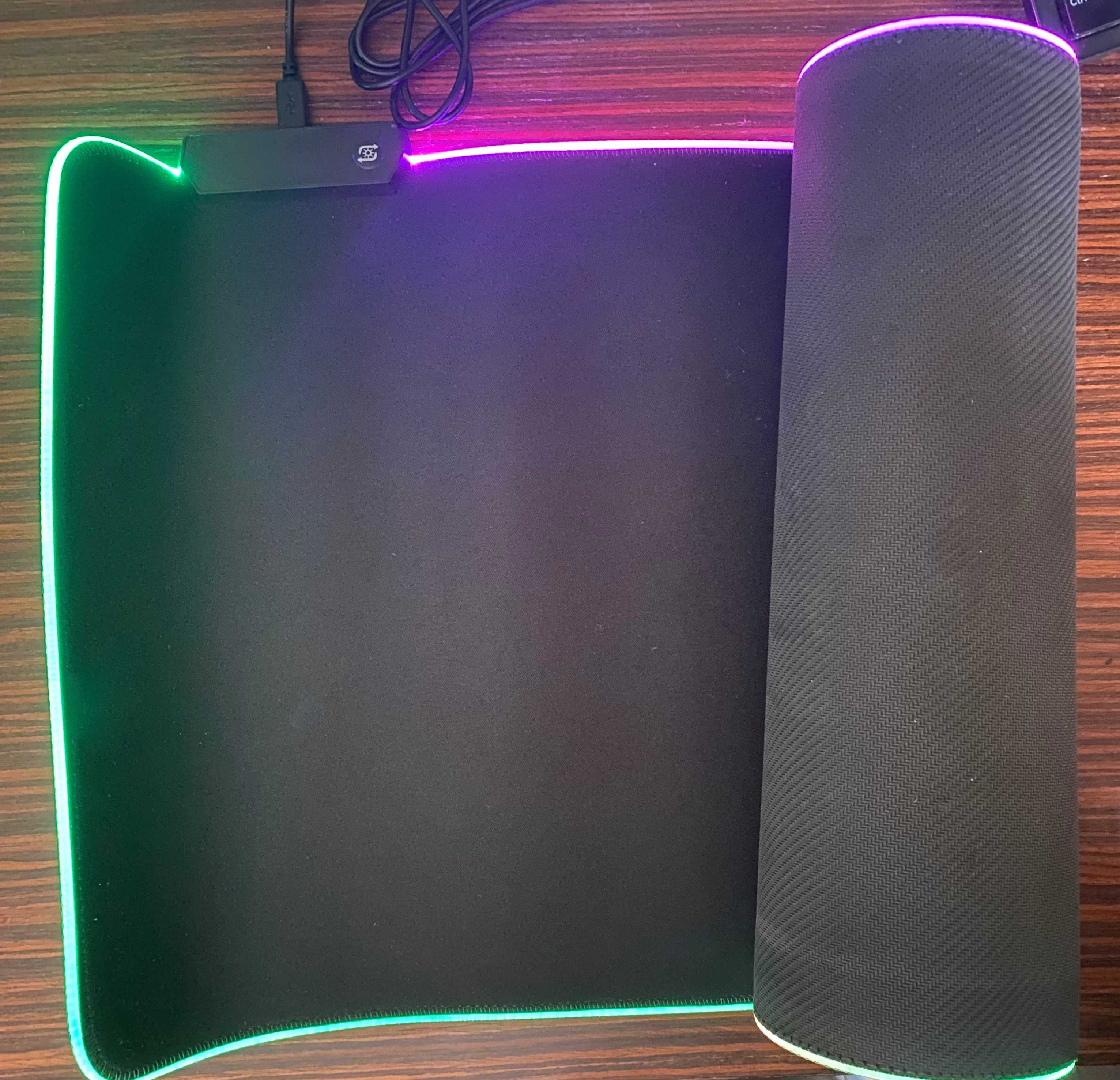 Podkladka pod mysz LED, mousepad FGD-02 XXL
