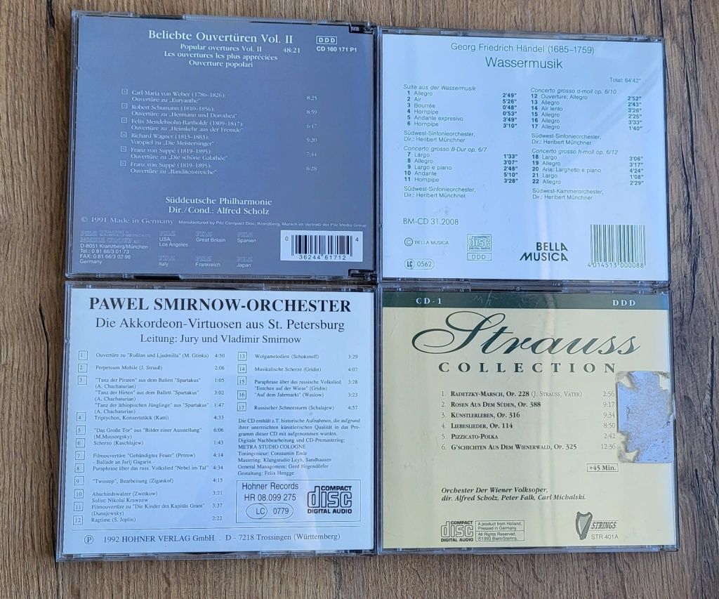 4 CD - Muzyka poważna - klasycznya . Sprzęt AV . Płyty . Kasety . DVD