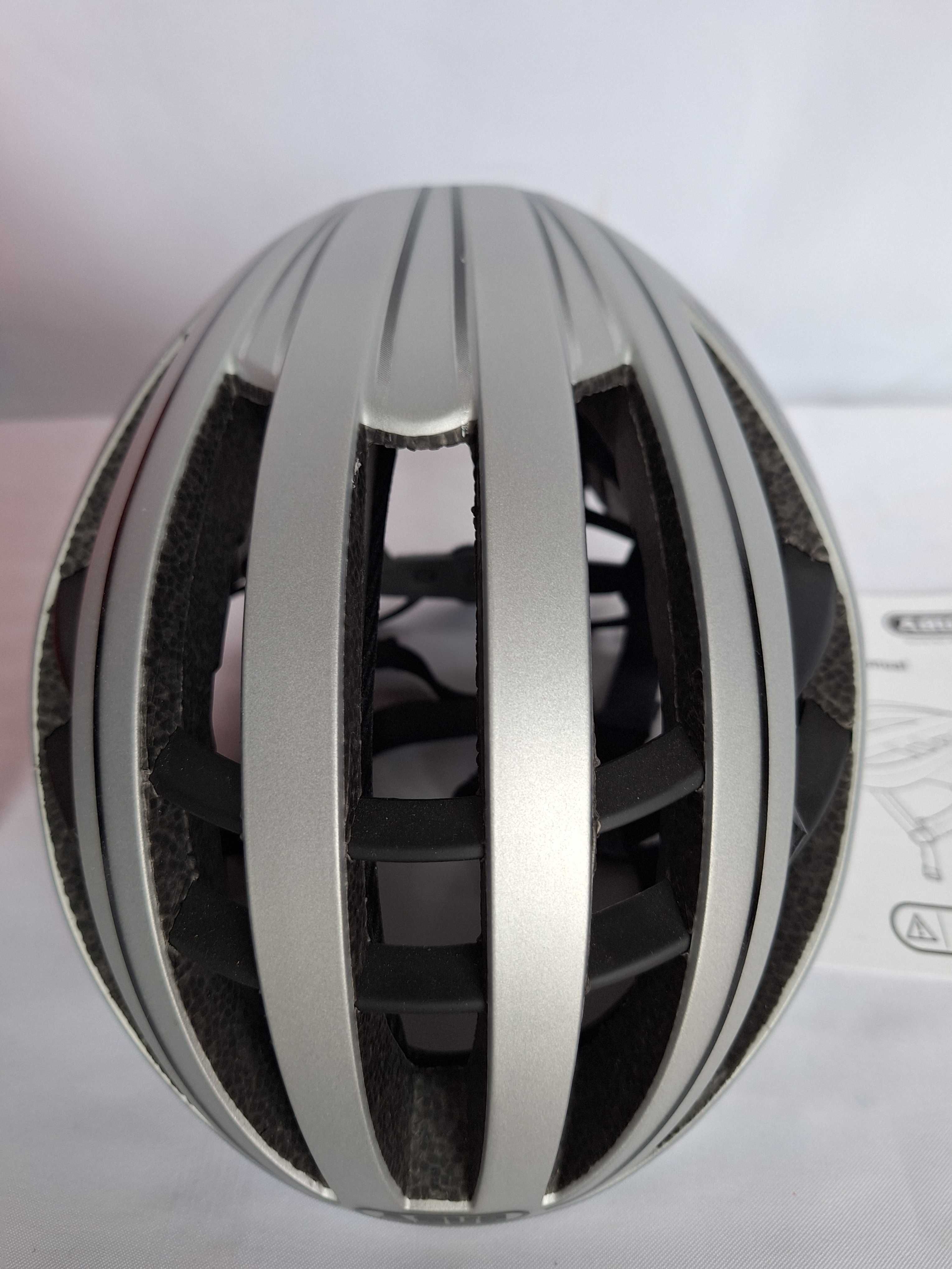 Kask rowerowy Abus Aventor Gleam Silver S 51-55cm