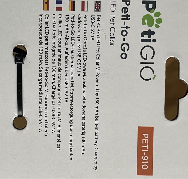 Obroża LEDowa Peti-to-Go