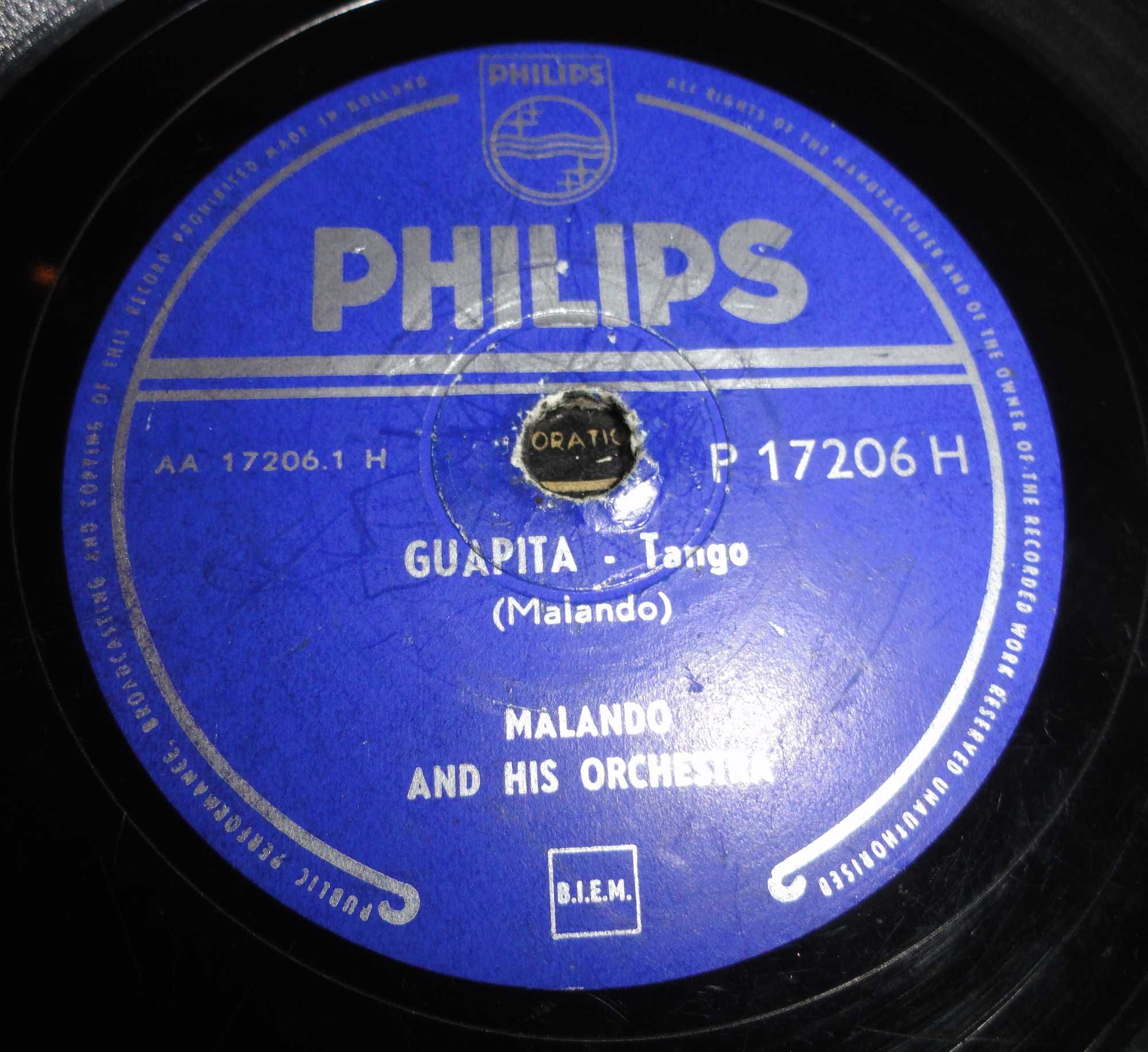 1 -  DISCO DE 78 rpm de Tango muito antigo.
