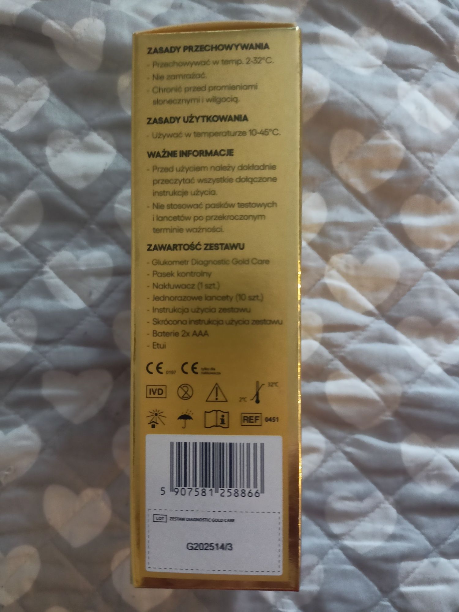 Glukometr Diagnostic Gold Care z funkcją Bluetooth