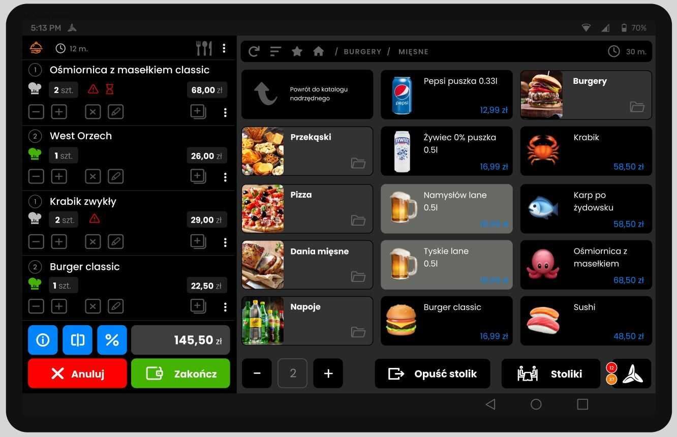 Program do magazynu, komputer All in One, ABS POS + Terminal płatniczy