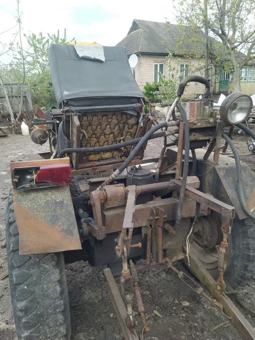 Саморобний міні трактор з японським дизельним двигуном