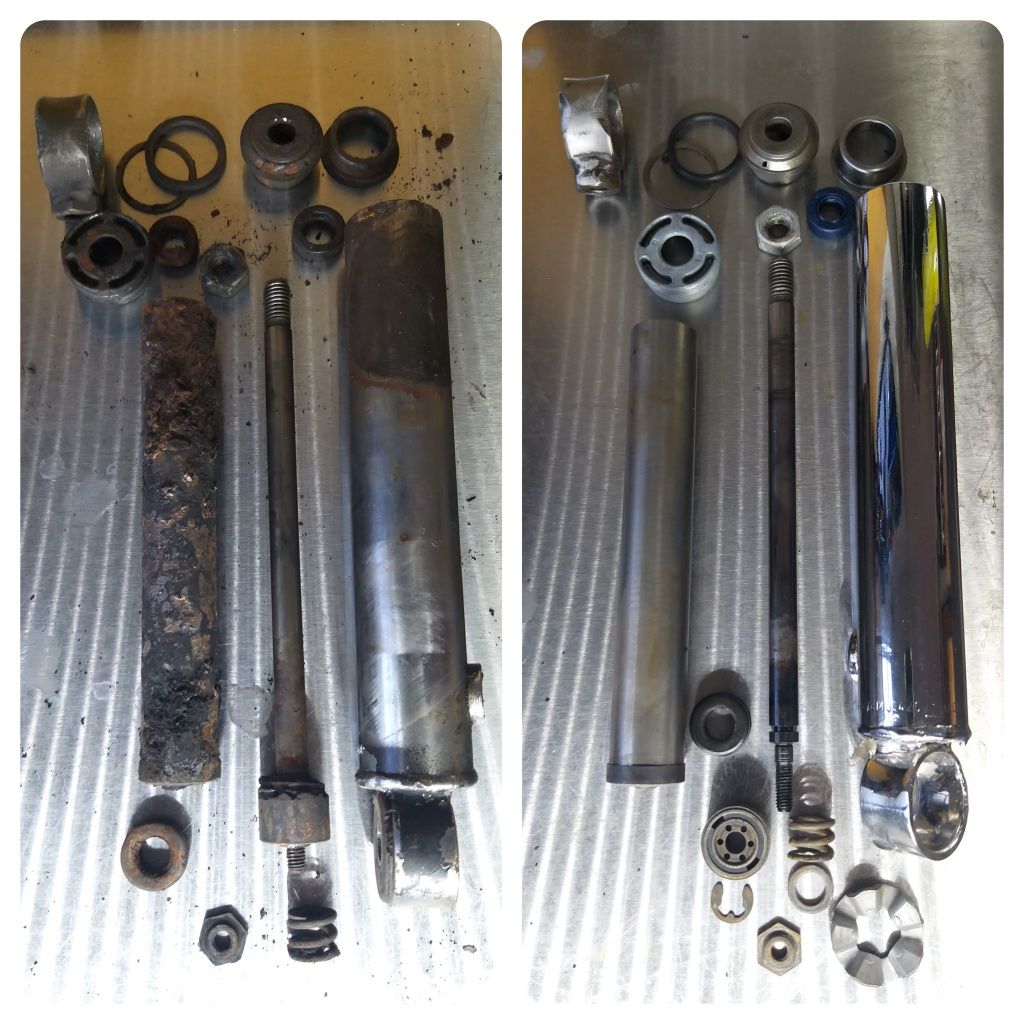 Regeneracja wkładów DDR amortyzatory 151 251 MZ ETZ 150 250 Simson S51