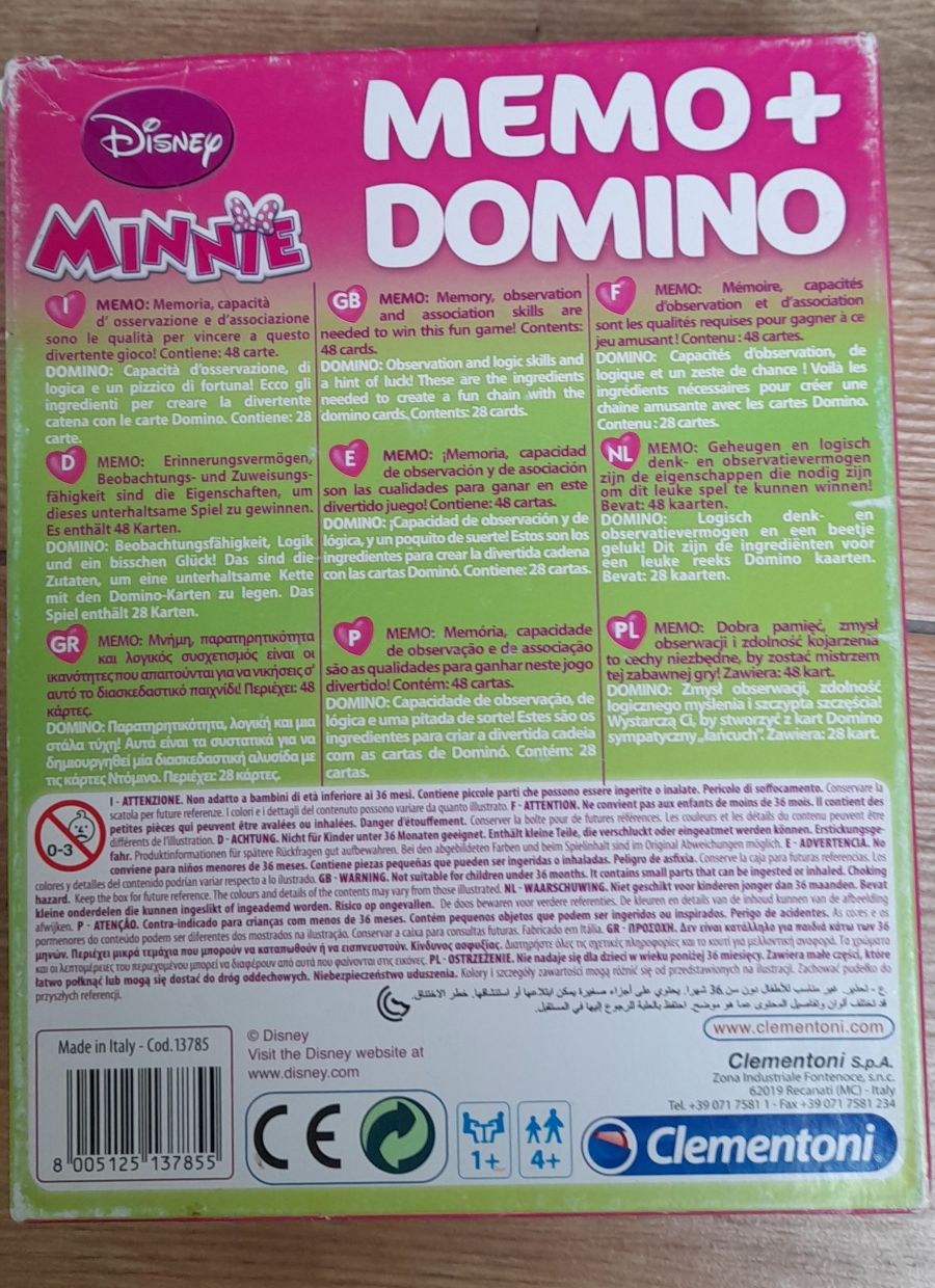 Gra Memo i Domino Minnie