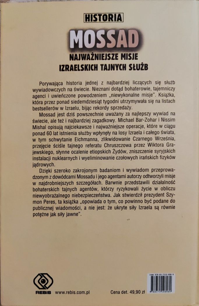 Mossad. Najważniejsze misje izraelskich tajnych służb