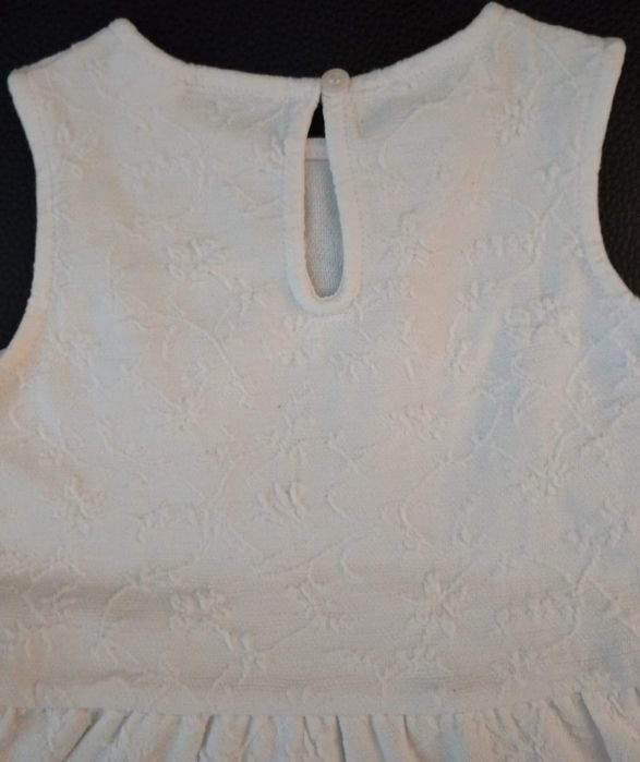 Vestido Branco Zara Novo - 3/6 meses