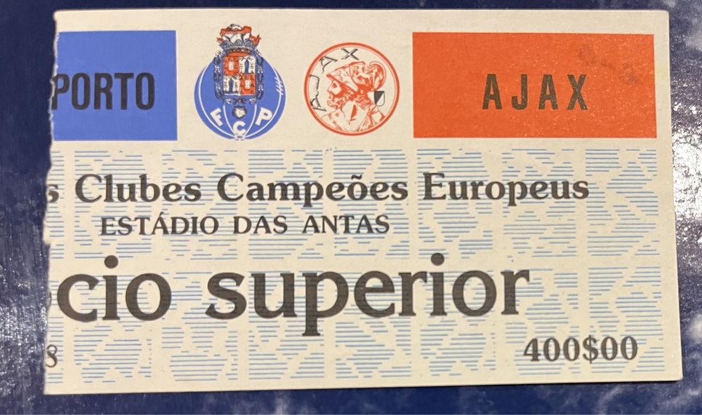 Bilhetes Jogos Europeus FC Porto 1980’s 1990’s