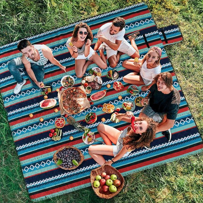 Nowy koc piknikowy / derka / pled plażowy / 3x3 / wodoodporny !A3400!