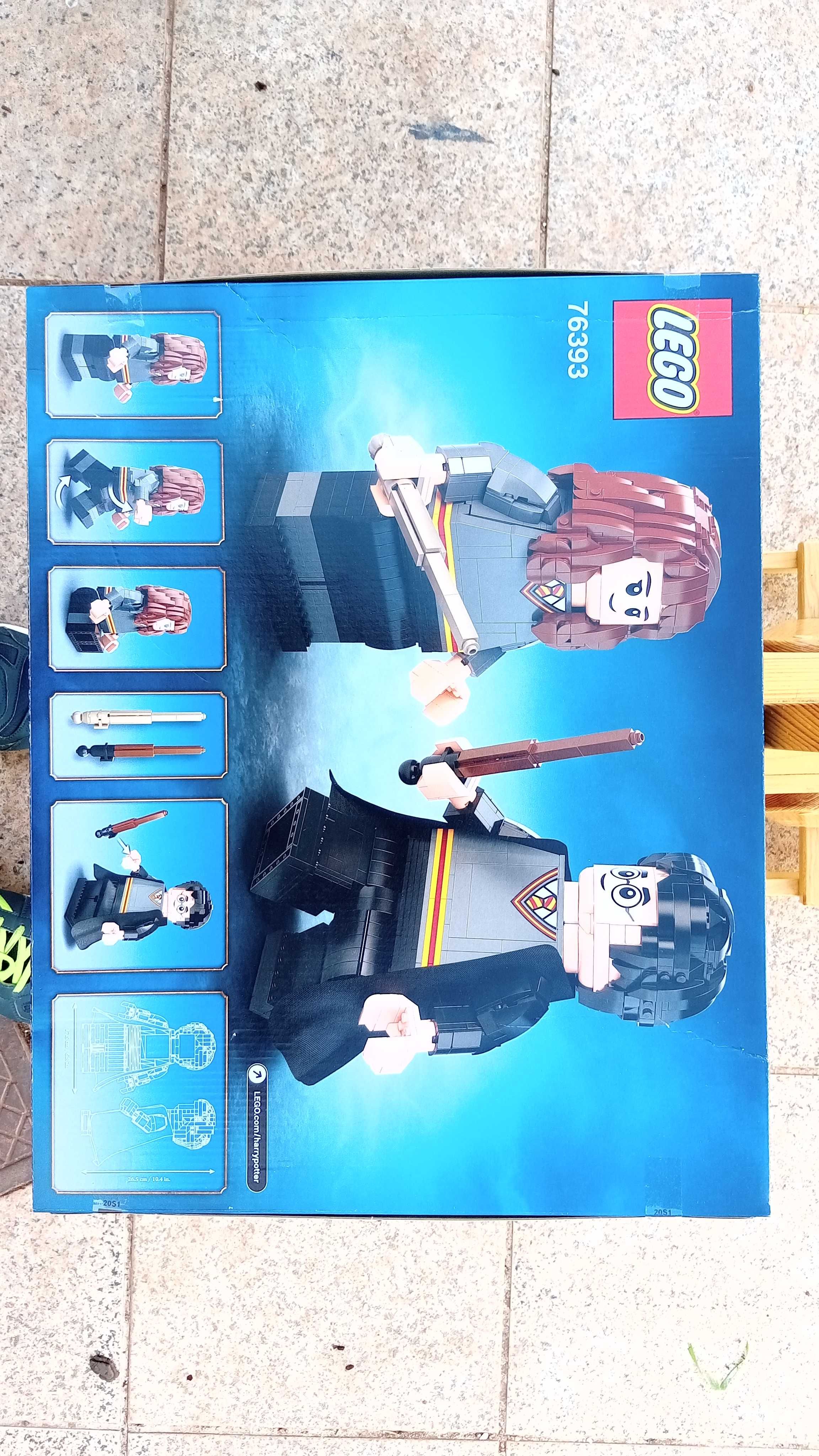 Kit LEGO Novo, raro e selado. Harry Potter e Hermione Granger grande.