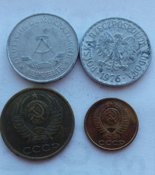 D M015, 2 kop 1979 5 kopiejek 1982 Rosja 1 zł 1976, 1 marka 1977 DD