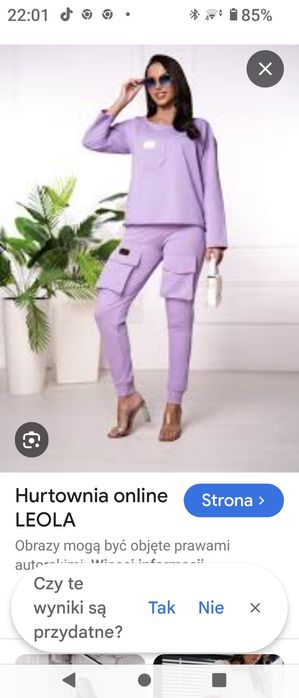 Komplet leola  dres bawełna