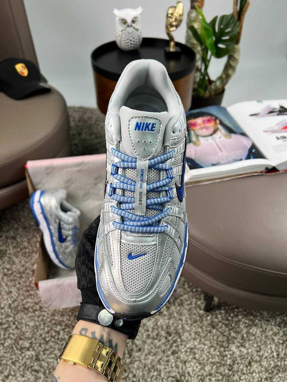Чоловічі кросівки найк Nike P-6000 M Silver Blue [41,42,43,44,45]
