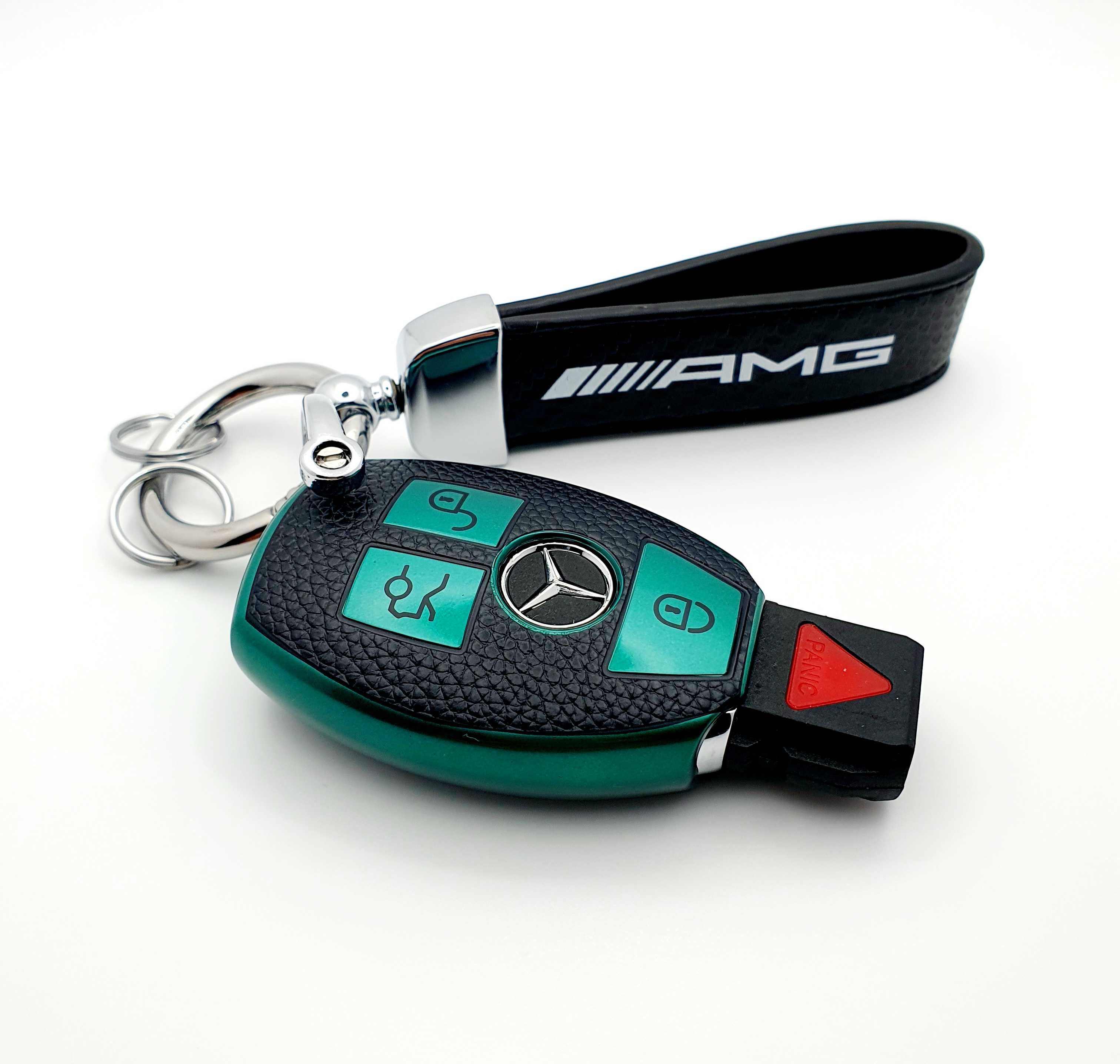 MERCEDES Etui Obudowa Kluczyka + Brelok AMG