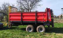 Rozrzutnik obornika Metal Fach N 267/1 gotowy do pracy, rozdzielacz 6t