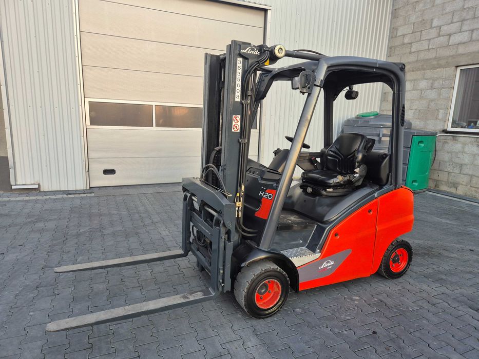 Wózek widłowy LINDE H20T EVO, triplex, przesuw, terenowy, GAZ