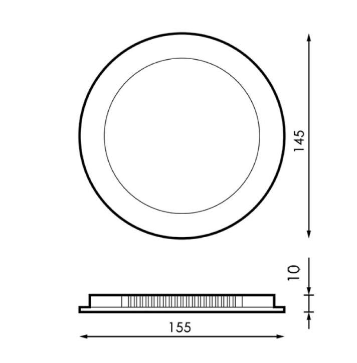 Projetor teto 9W 6000k