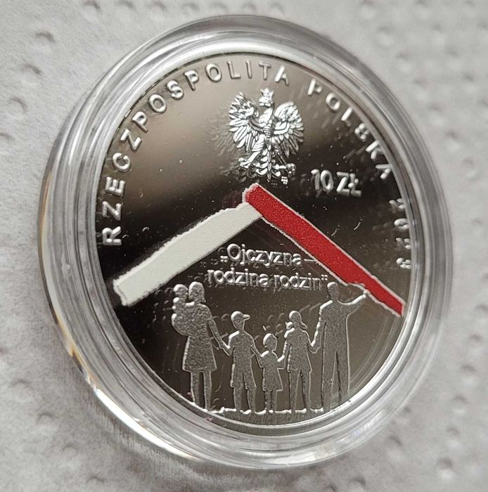 Kolekcjonerskie 10 zł 2023 r. W Polskę wierzę - Polska rodzina