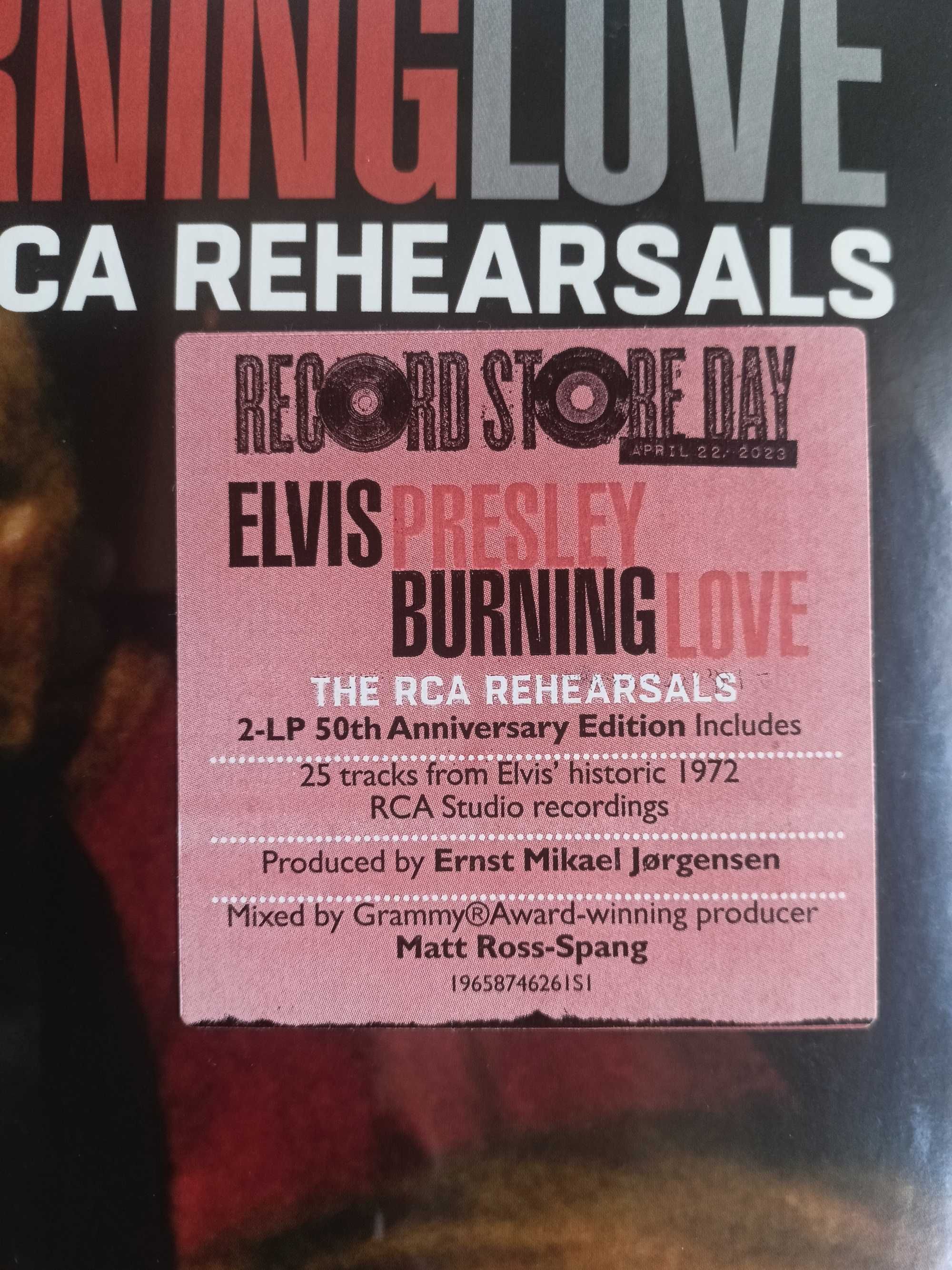 ELVIS Burning Love The Rehearsals  2 LP Sealed MINT / USA