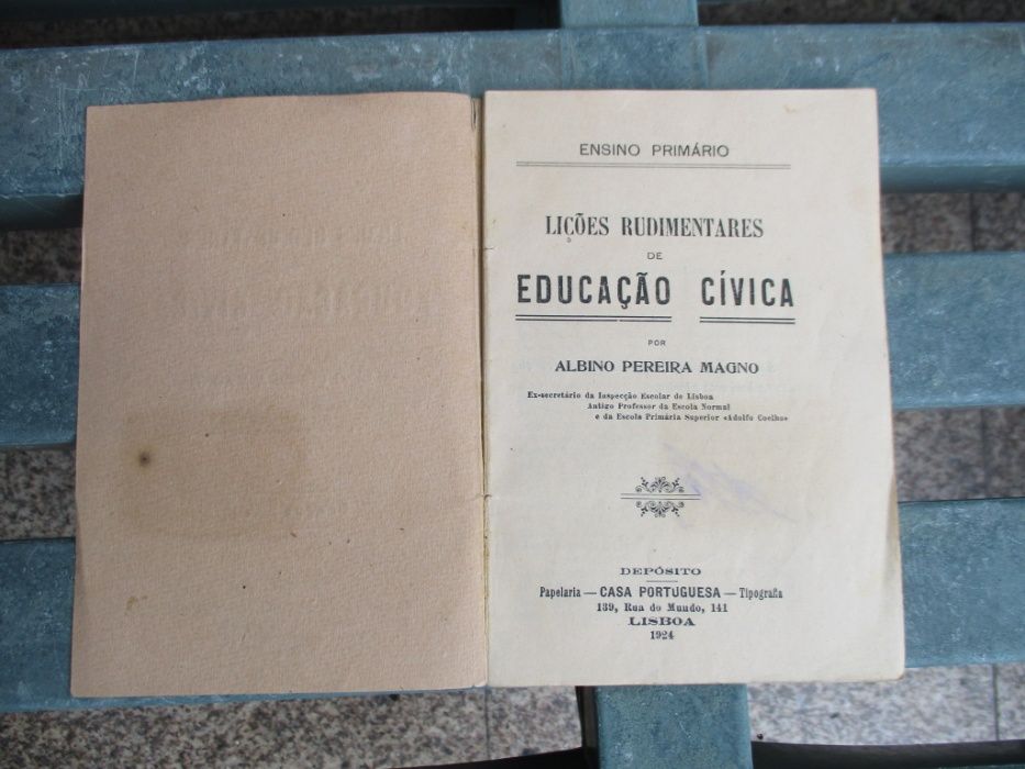 Lições Rudimentares de Educação Cívica - Ensino Primário 1924