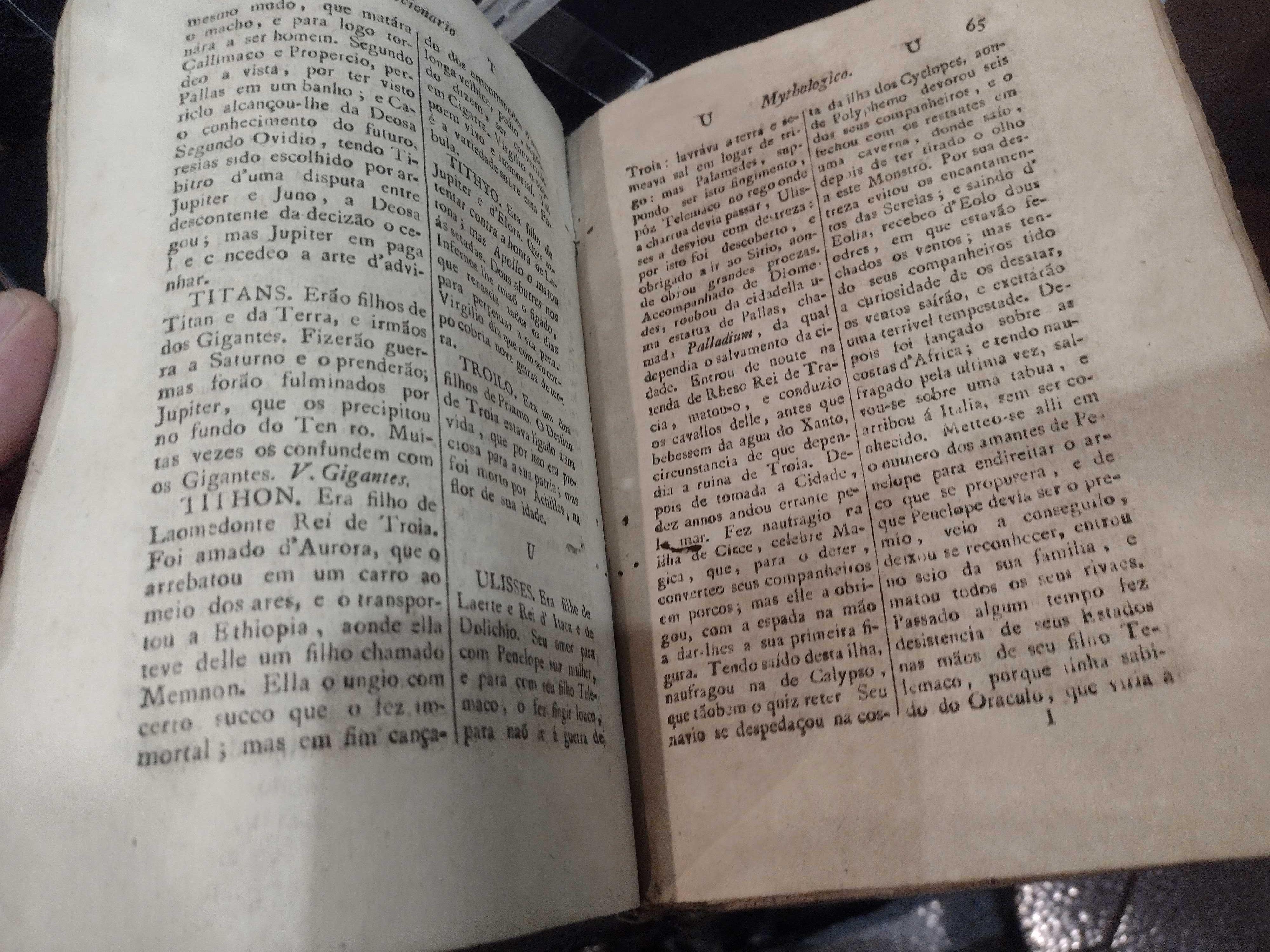 Diccionario Mythologico, Histórico e Geografico - José Bento Said 1822