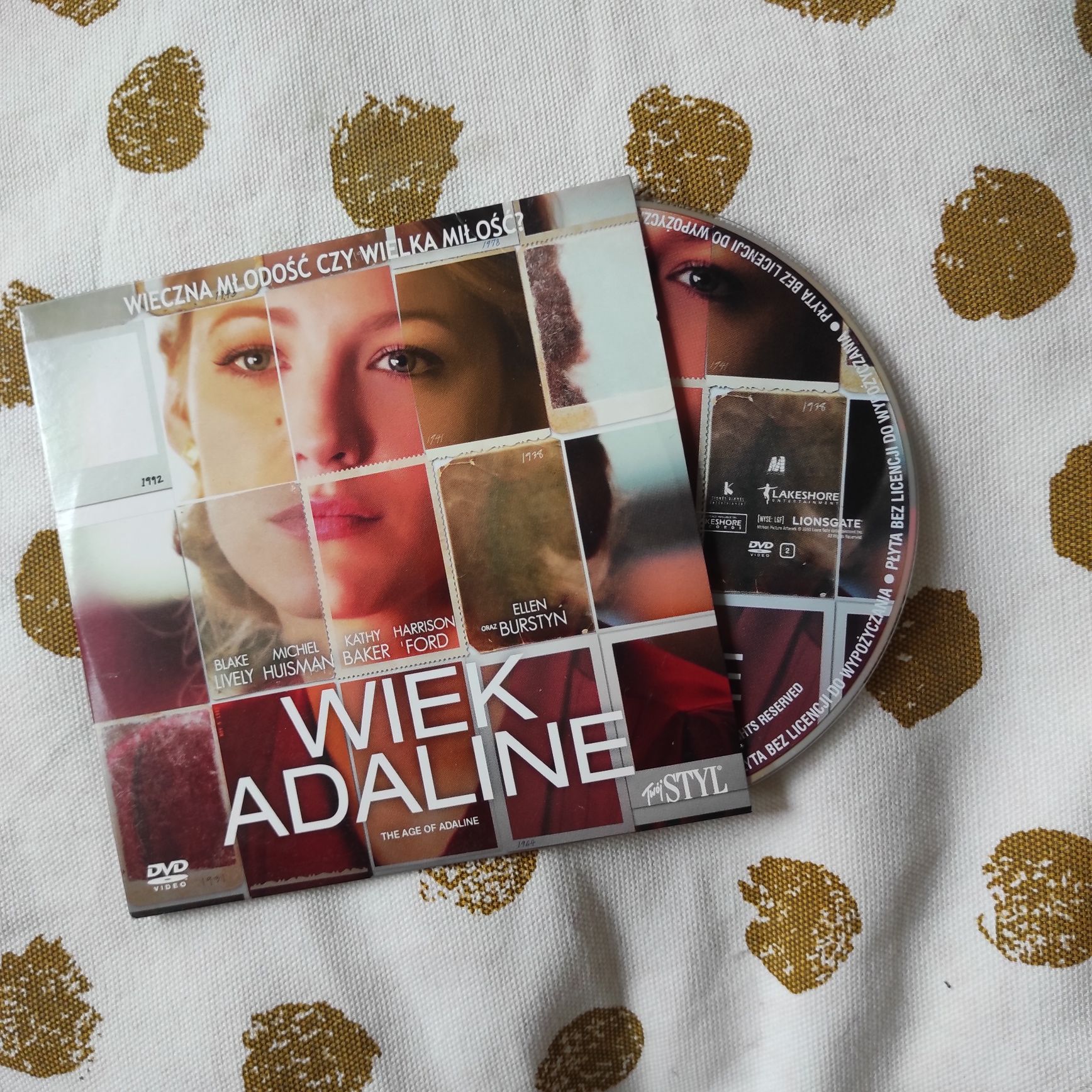 wiek adaline płyta DVD