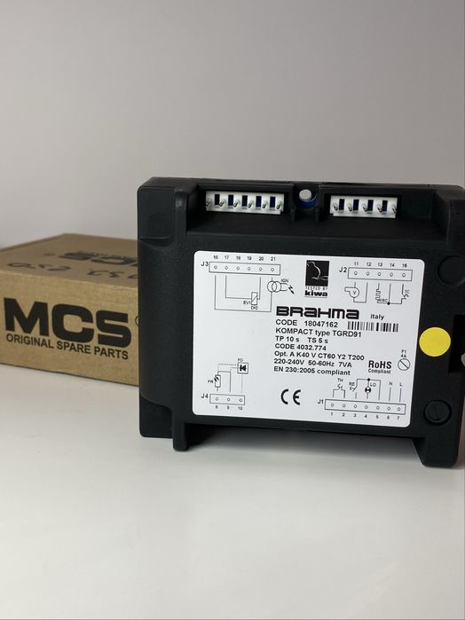 Блок управления горением Brahma TGRD 91 CODE 18047156