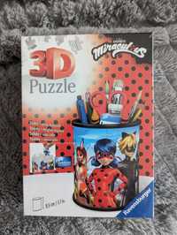 NOWE puzzle Ravensburger 3D Miraculous przybornik