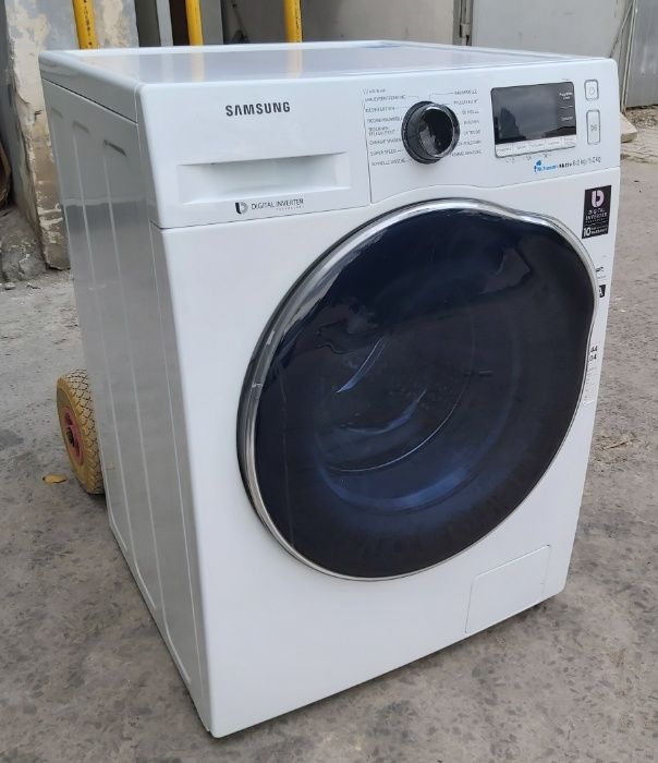 Стирально-сушильная машина Samsung WD80J6A00AW EcoBubble - 8/5 кг