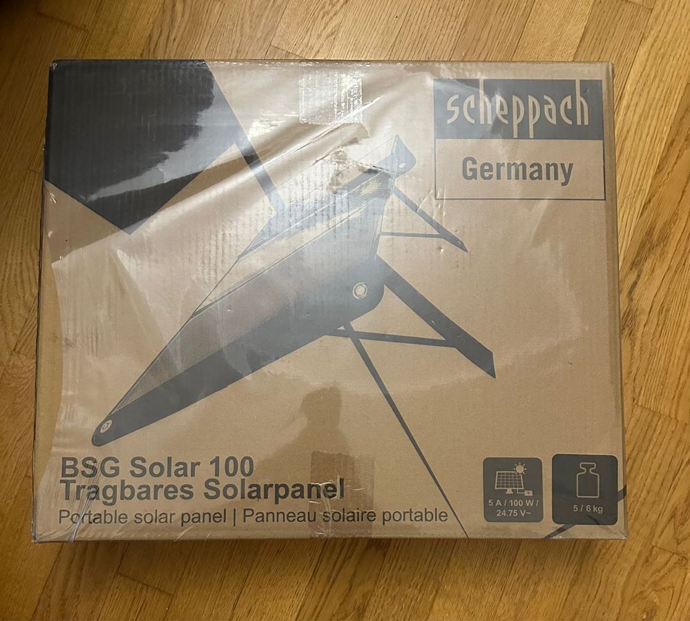 Зарядна станція Scheppach BSG500 + сонячна панель 100W