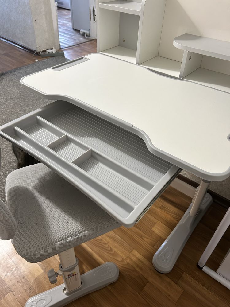 Парта та стілець Mealux BD-28 Panda Grey