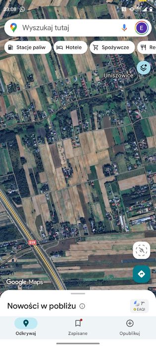 Uniszowice Działka w Uniszowicach 66 arów media