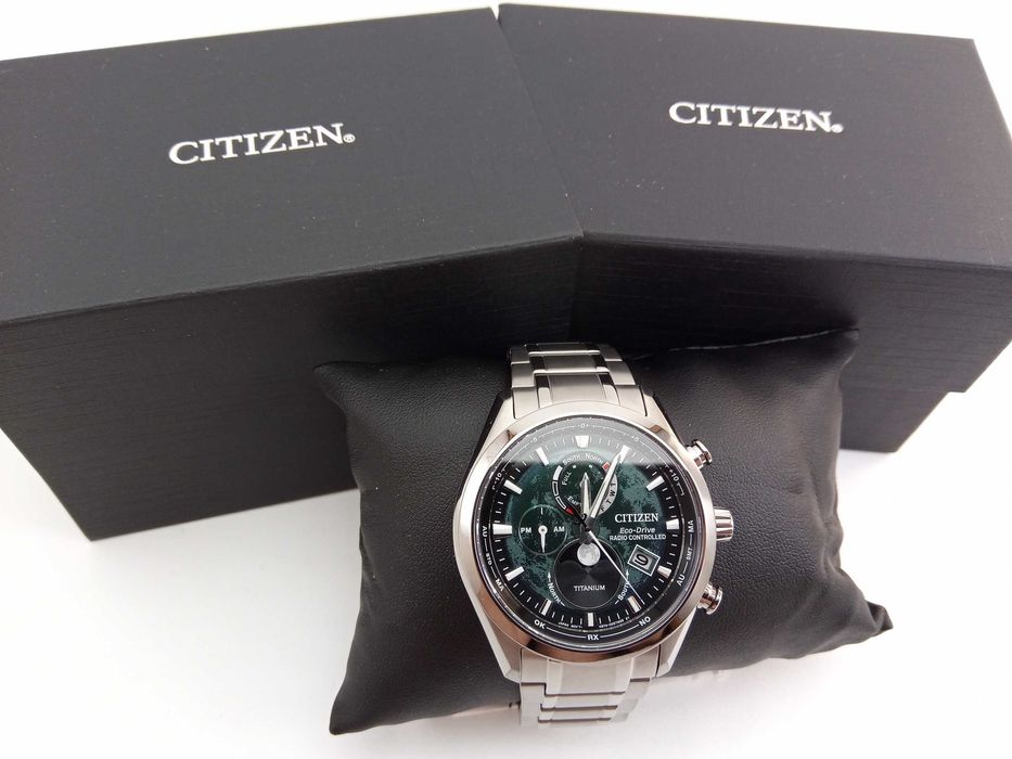 Титановый лунник Citizen EcoDrive BY1010-57X вечник сапфир радиосигнал