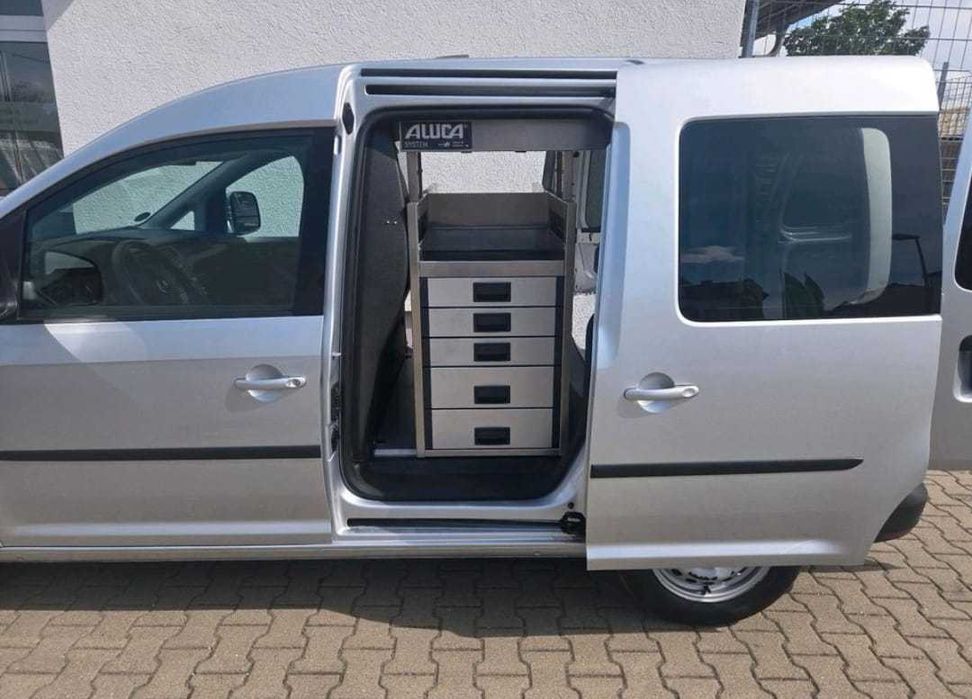 Szuflady dolne podłogowe do busa auta regał samochodowy VW CADDY