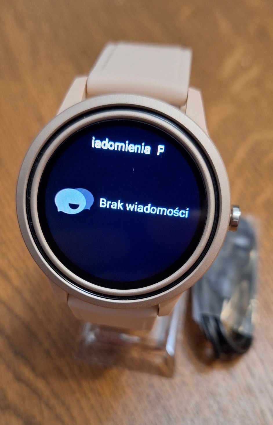 Inteligenty damski smartwatch zegarek Polski język - wiadomości, puls