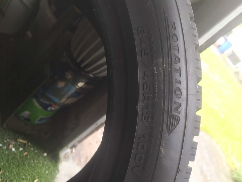 Sprzedam 4 opony  używane 245/45/18