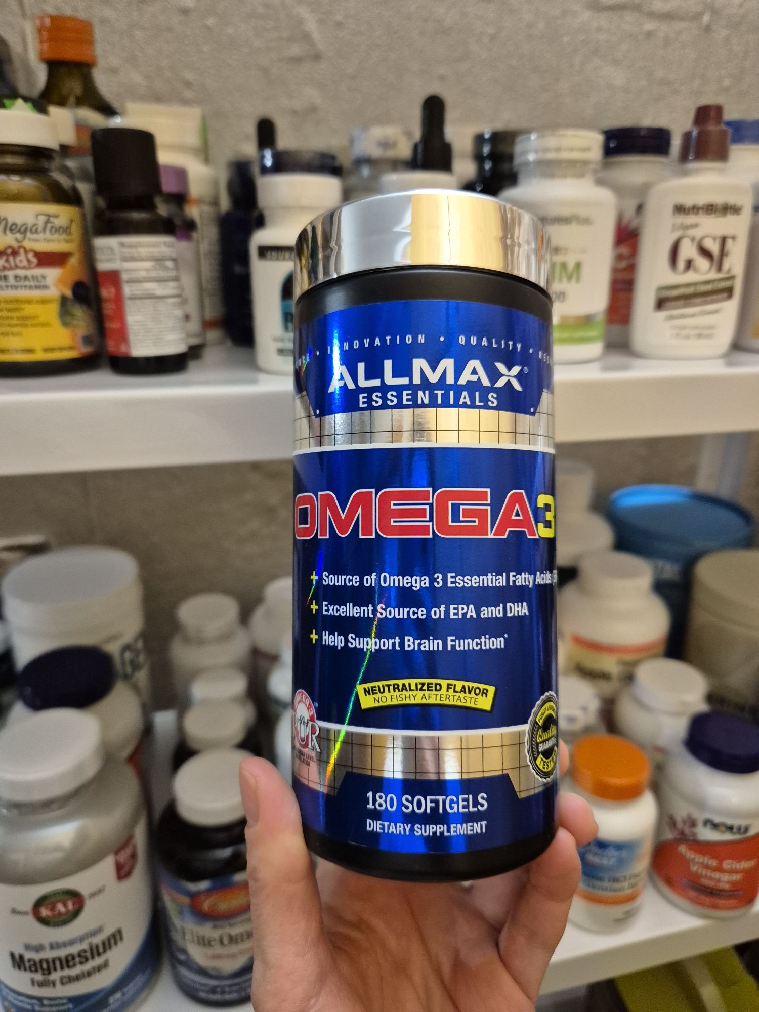 ALLMAX, Carlson, омега-3 кислоты из рыбы дикого улова