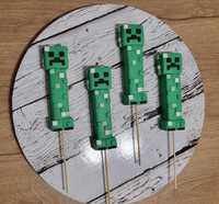 Figurka 3D Minecraft Creeper z cukru na tort