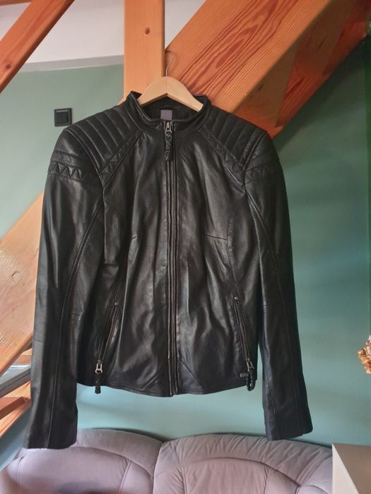 Kurtka damska skóra jagnięca Maze BRIGHTWATER czarna ramoneska