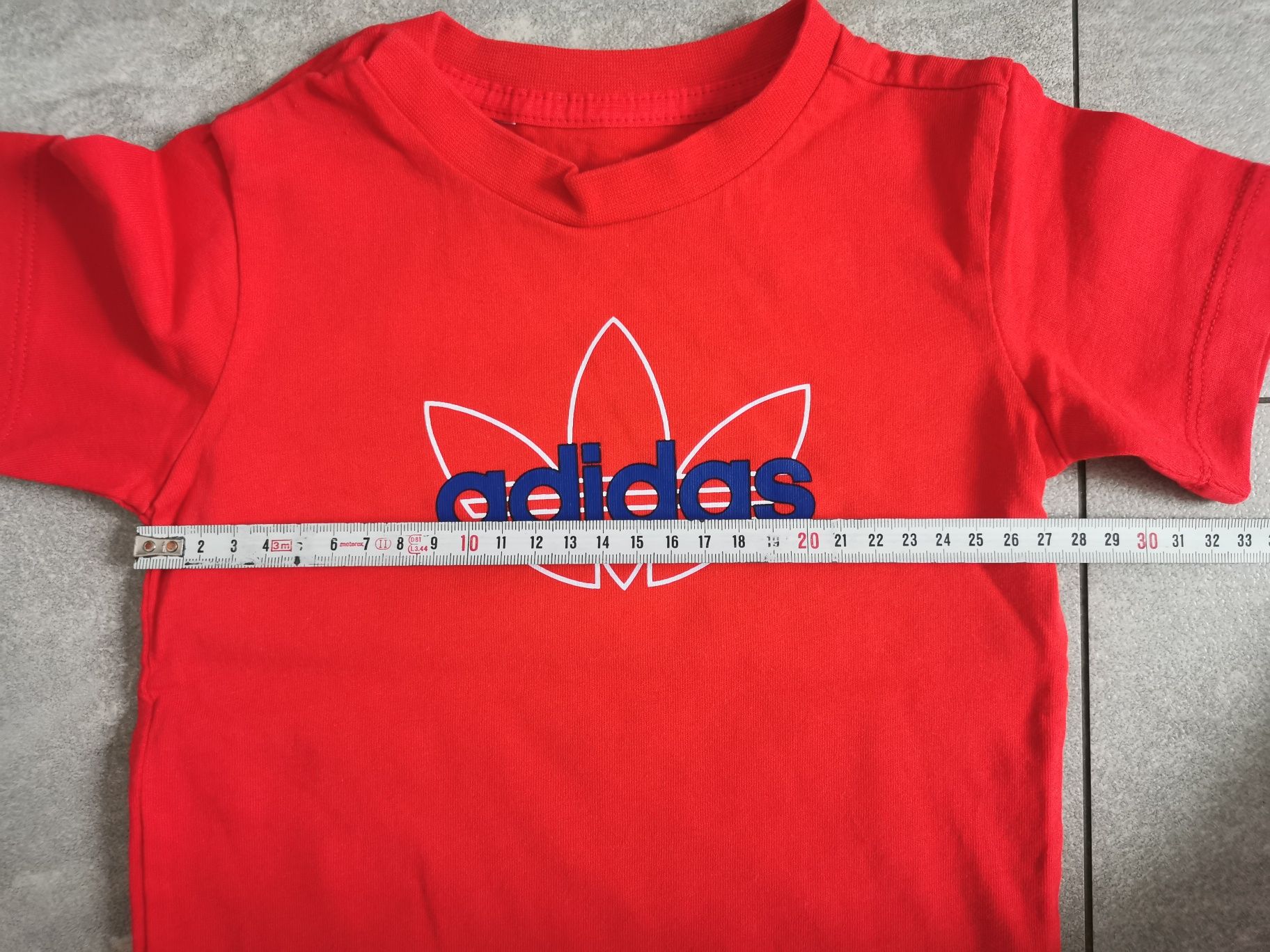 T-shirt ADIDAS czerwony 86 koszulka chłopięca bluzeczka bluzka dziecko