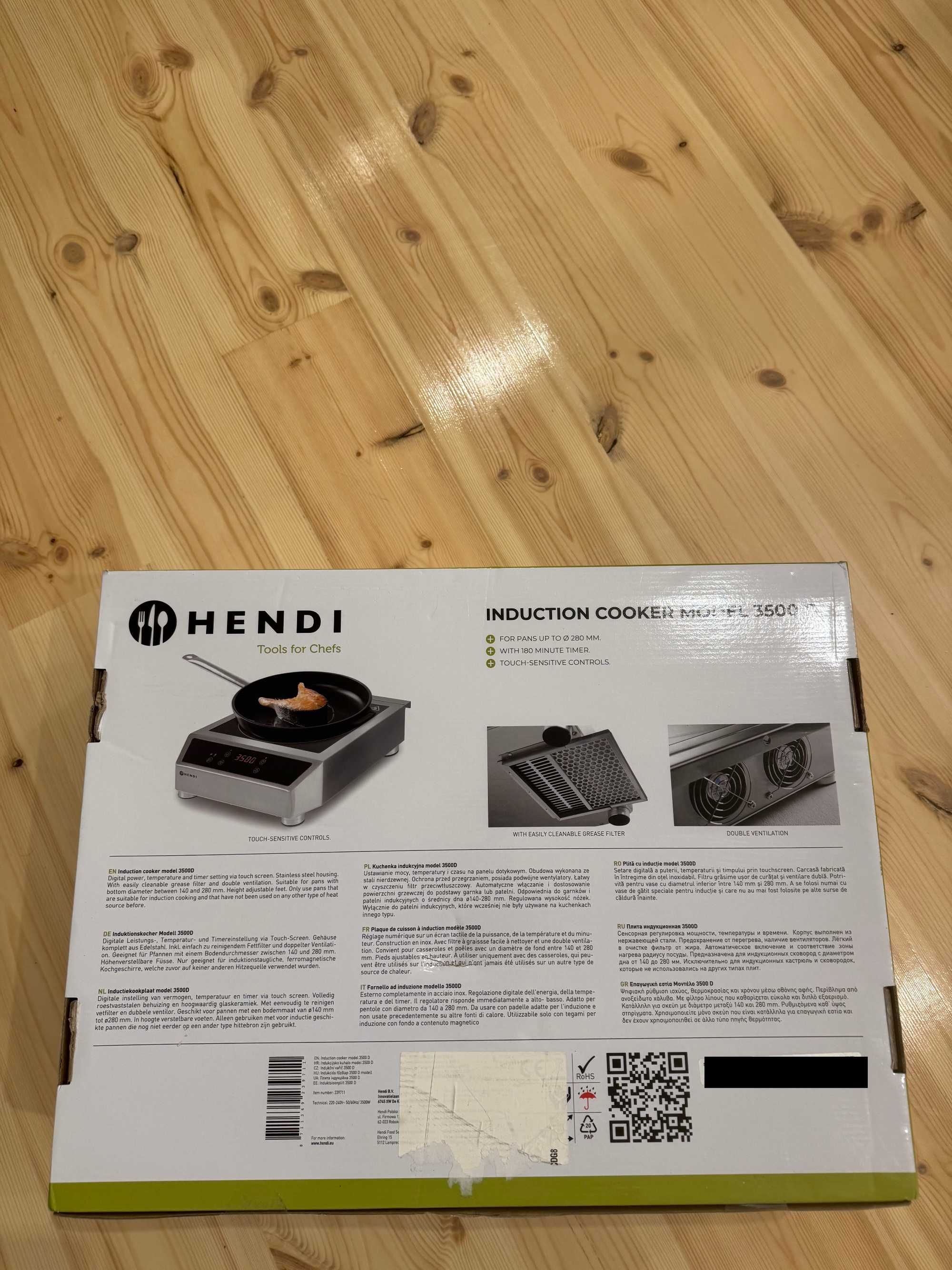 Placa profissional HENDI de indução