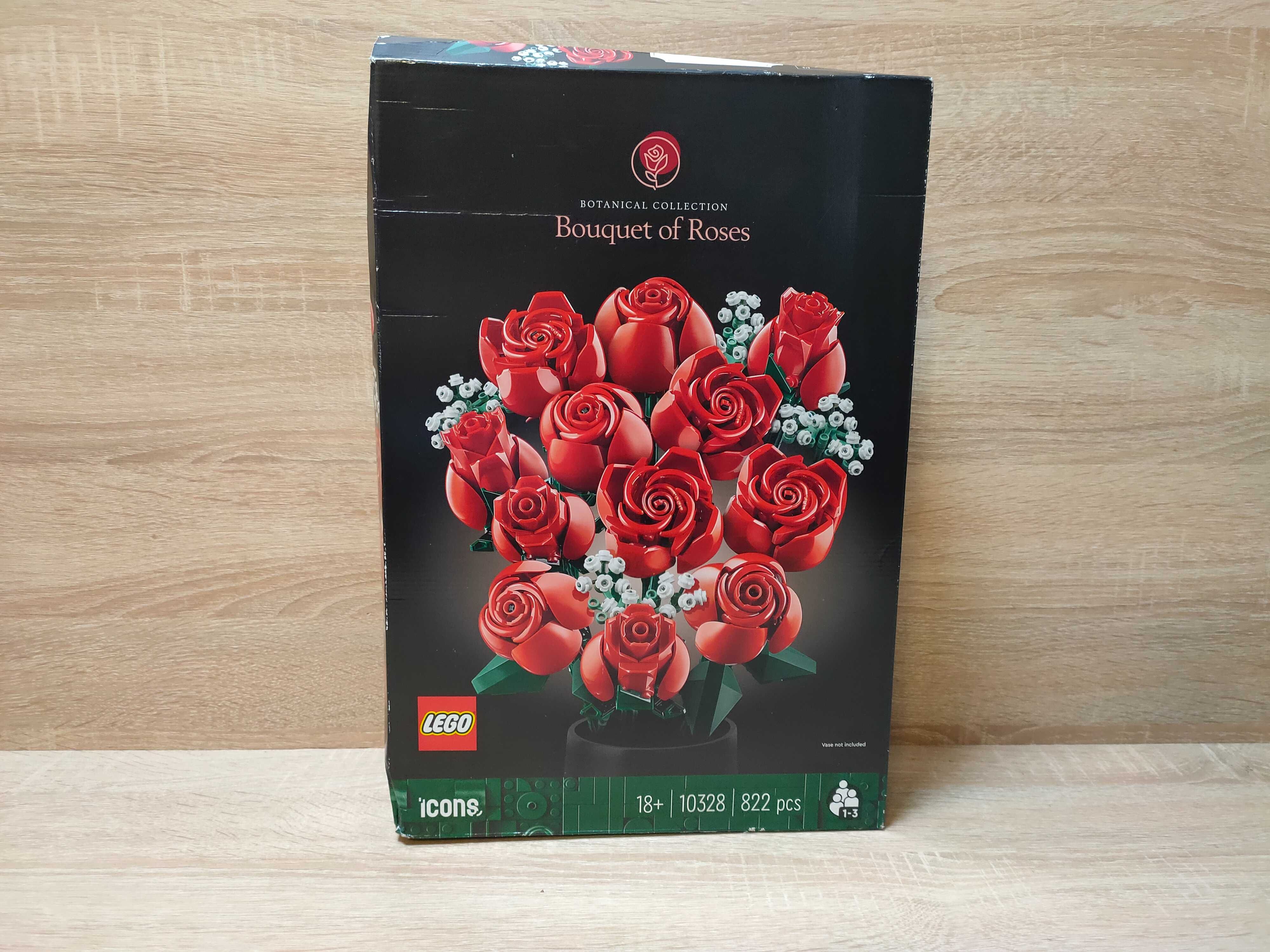 LEGO 10328 Bouquet of Roses Bukiet 12 Róż z kolekcji Botanical 756 el.