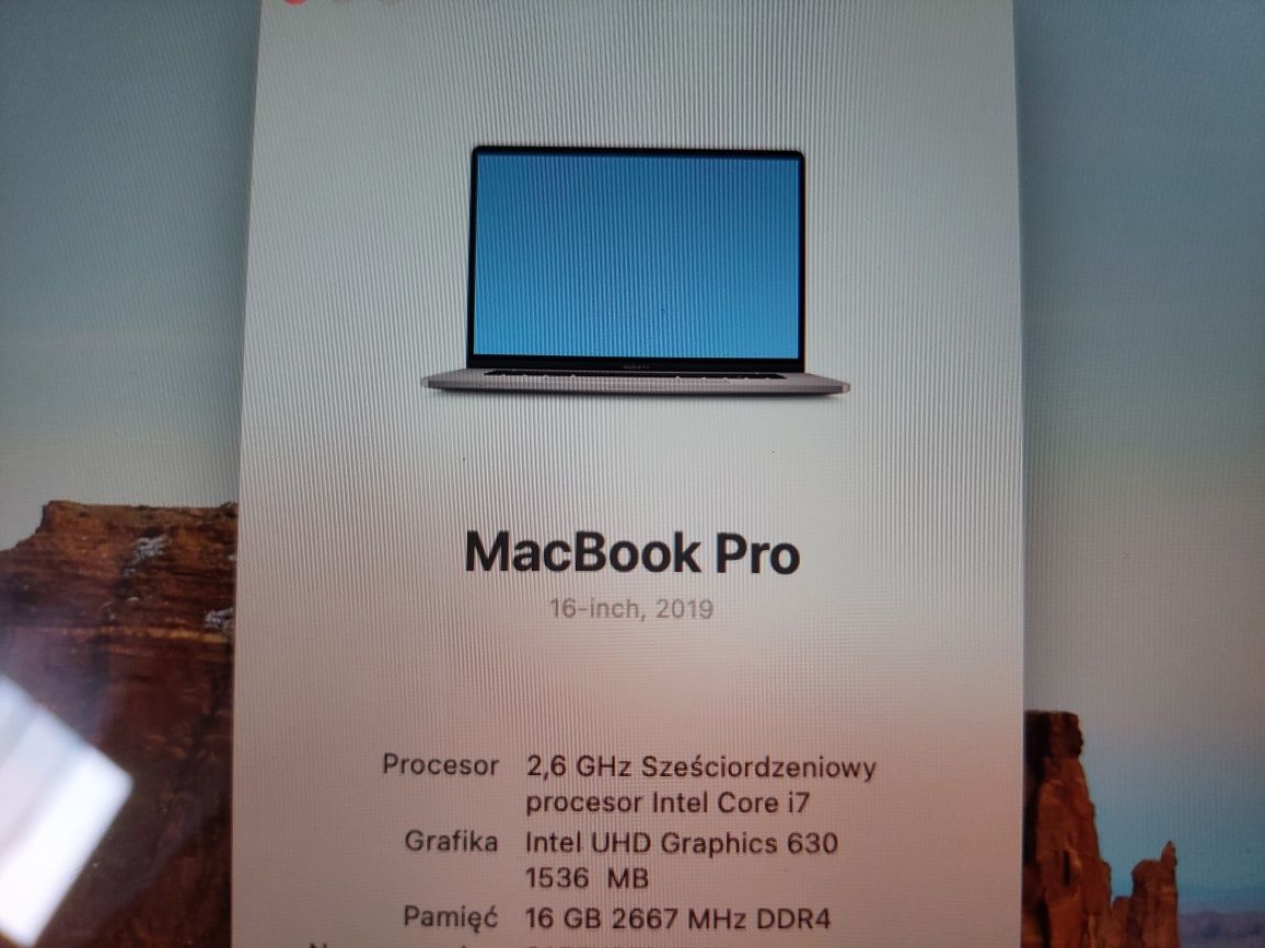 Laptop Apple MacBook Pro 16 Intel Core i7
