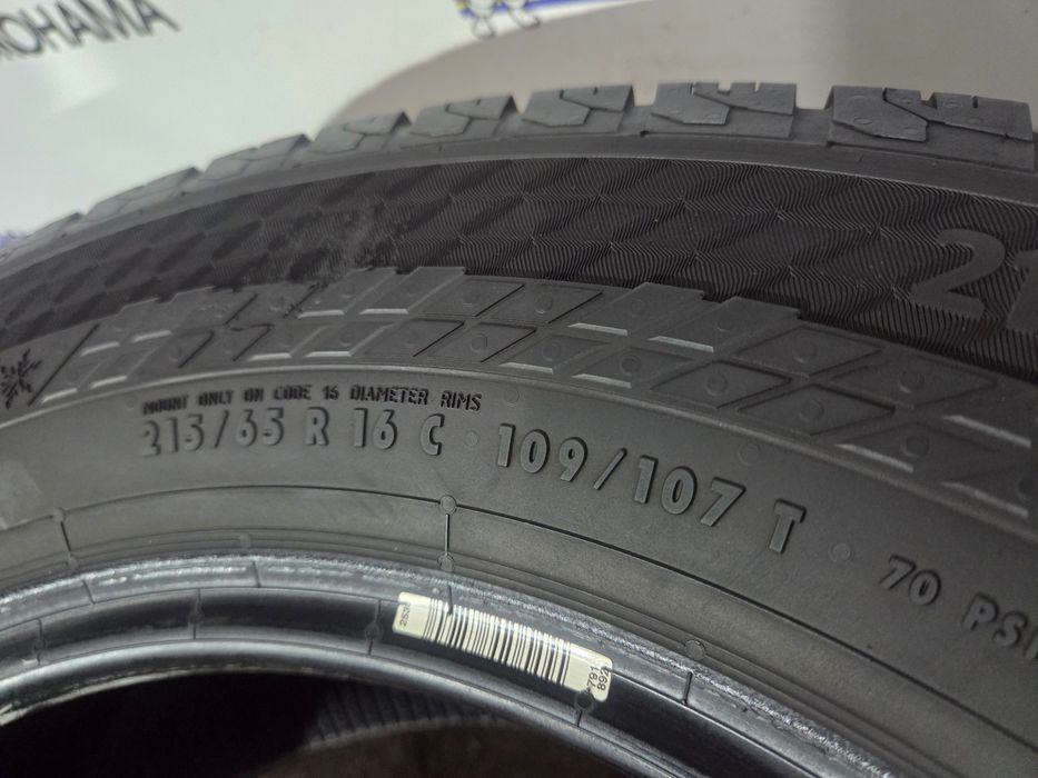 Шини зимові 215 65 16c Continental 7мм!!!