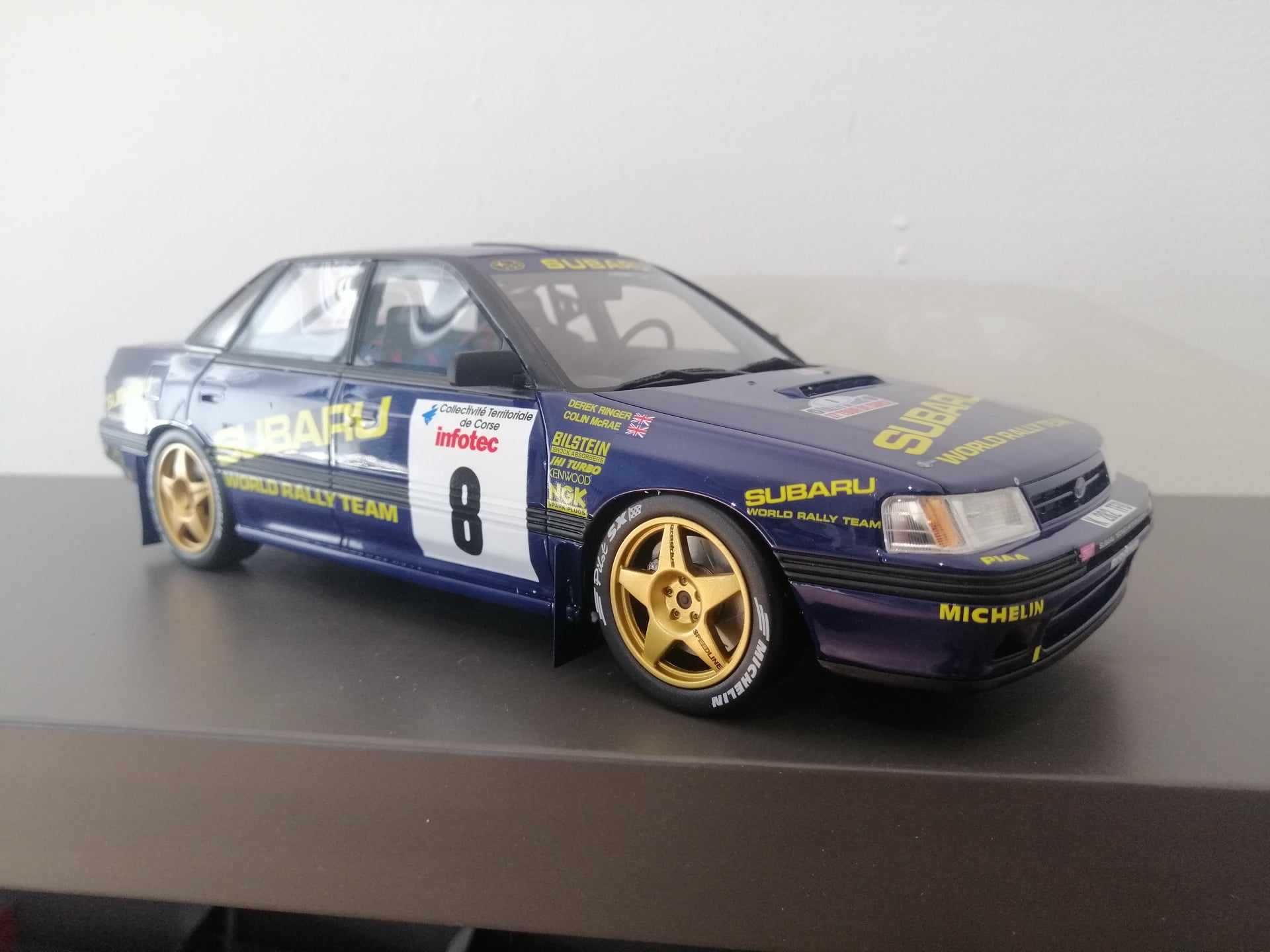 Model Rajdowy Subaru Legacy 1:18 C.McRae/N.Grist