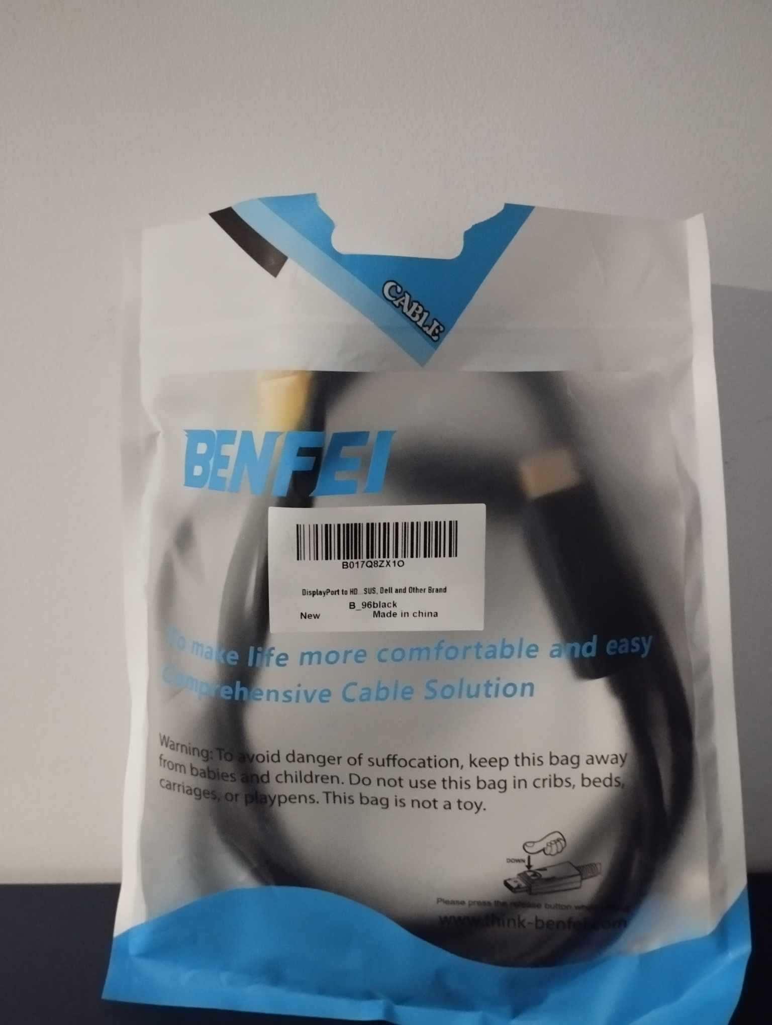 Kabel BENFEI DisplayPort do HDMI