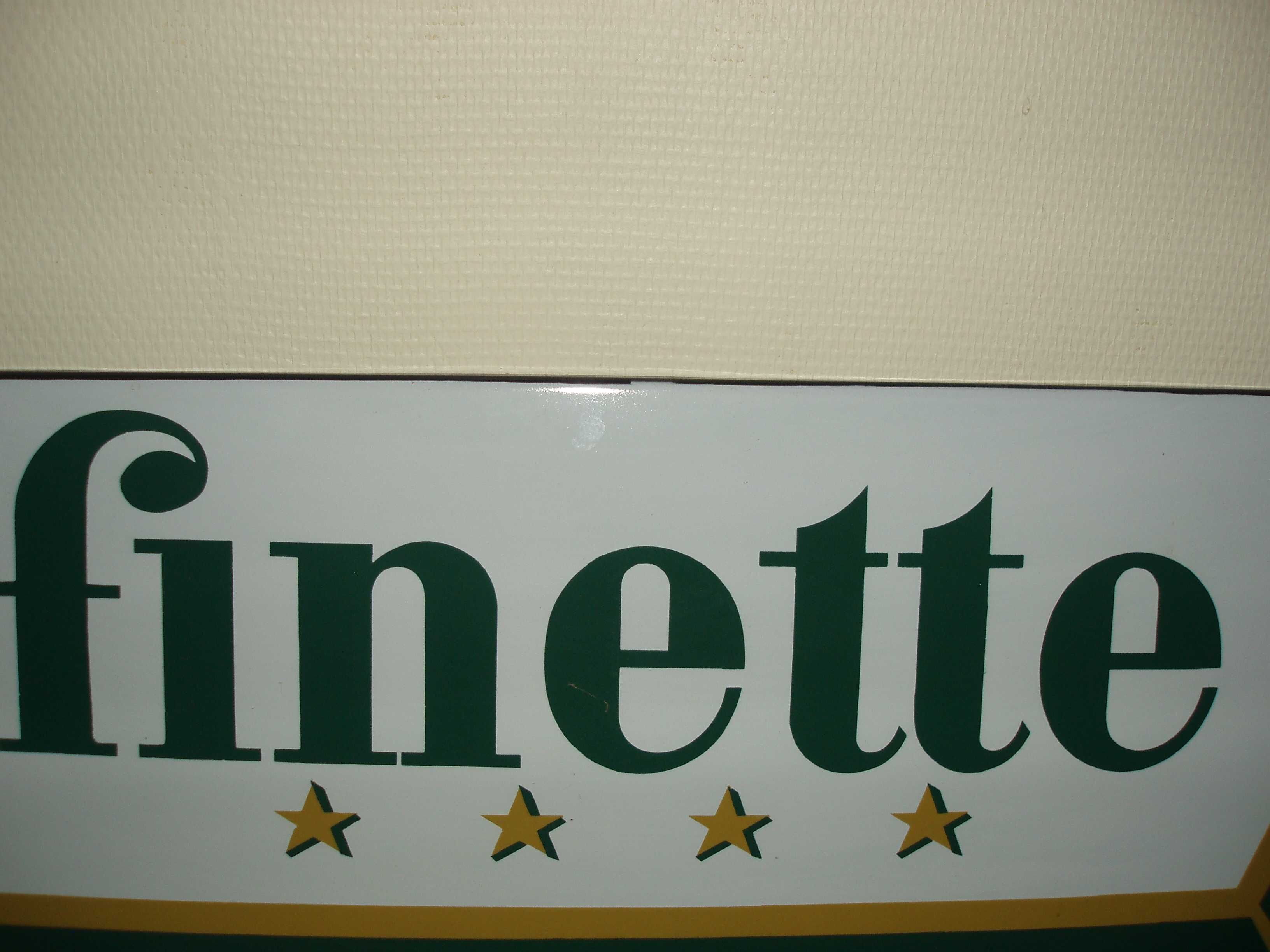 Placas publicitarias esmaltados FINETTE / Plaques emailles FINETTE