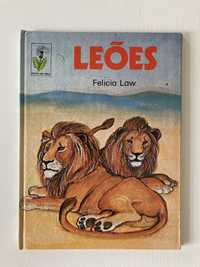 Livro “Leões”, de Felicia Law (Vintage, anos 70)